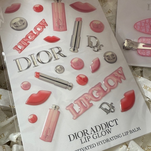 New Dior Pink Hair Clips and Dior Sticker Sheet main image 5
